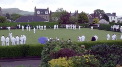 forensic suits during county match